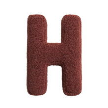 Coussin décoratif en forme de lettre, coussin alphabet en coton PP