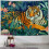 Tiger Jungle -seinävaate, 60x50 tuumaa 1