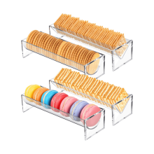 Ensemble de 4 plateaux de présentation alimentaire en acrylique