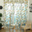 Voile blomstergardinpanel med stanglomme 1