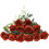 12 rosas pretas de seda com hastes longas 1