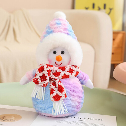 Pluche sneeuwpop 35 cm Zachte kerstdecoratie speelgoed