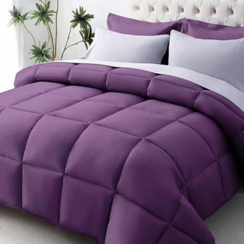 Ensemble de couette Queen 7 pièces en microfibre, alternative au duvet