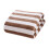 Serviettes de bain à rayures 13 x 29 pouces 2