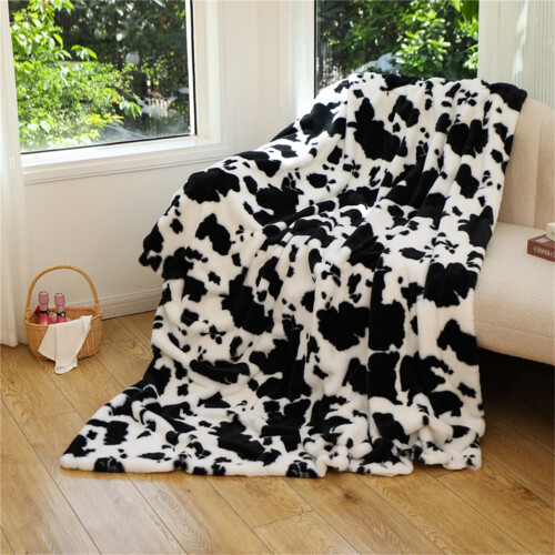 Wool Fabric Blanket Soft Flannel Microfiber Throw 1 pc 1
