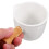White Ceramic Milk Pitcher with Wooden Handle, 90ml 3