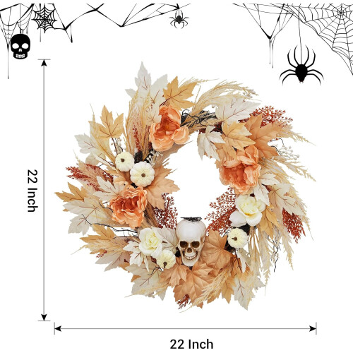 22 tuuman Halloween-kalloseppele LED-valoilla 1