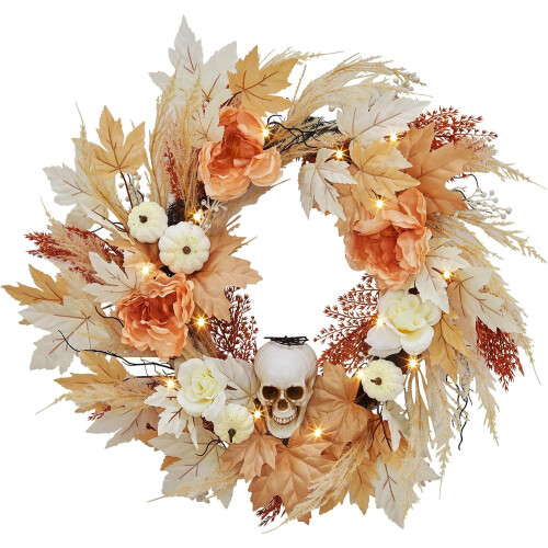 22 tuuman Halloween-kalloseppele LED-valoilla 2