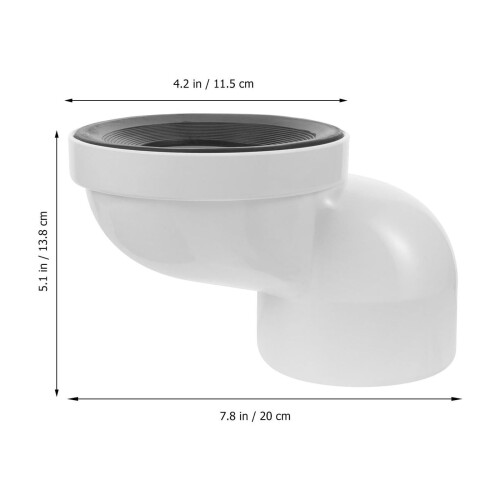 ABS-Toilettenablaufschieber, weiß, 1 Set 2