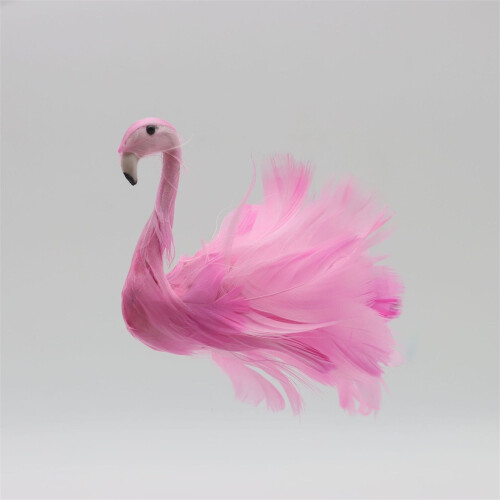 Pink Feather Flamingo Christmas Tree Topper 2