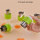 Stainless Steel Push-Pull Vegetable & Fruit Cutters (8 pcs) 5