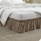 Jupe de lit Bare Home ajustable et enveloppante, format King - Taupe 2