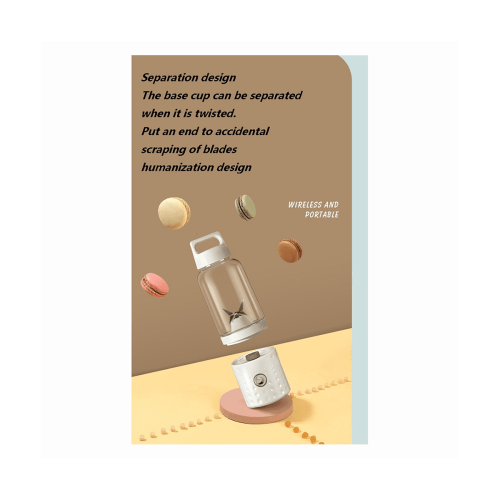 Portable blender for smoothies USB rechargeable blue 2