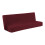 Housse de canapé en polyester élastique, couleur unie, pour futon. 2