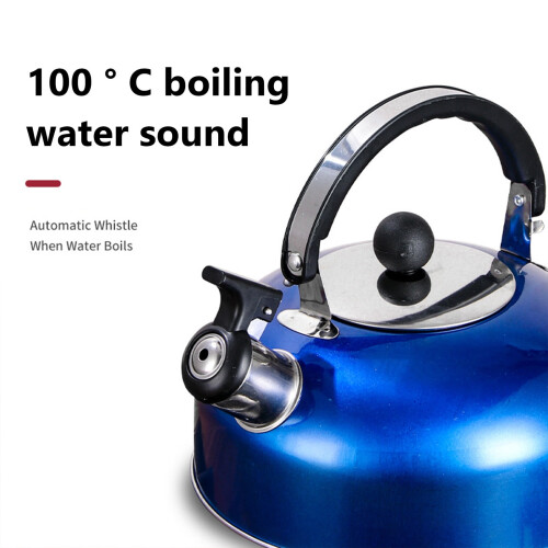Stainless Steel Whistling Tea Kettle with Cool Grip Handle 2