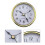 65mm quartz clock movement with gold Arabic numbers 3