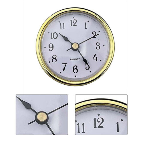 65mm quartz clock movement with gold Arabic numbers 2