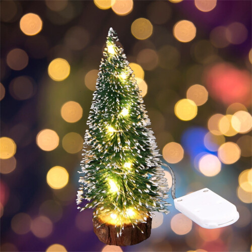 Green cedar LED glow needle Christmas tree tabletop 1