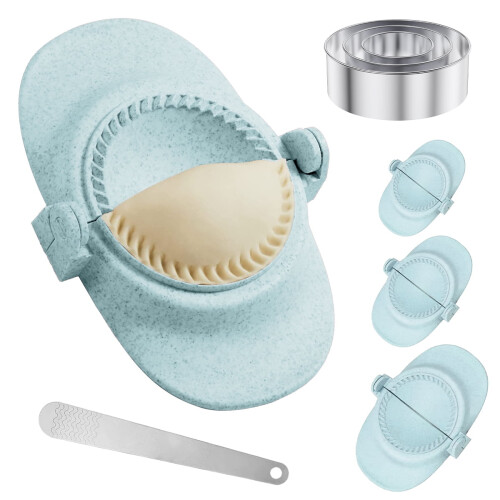 Dumplingmaker set met deegsnijder in 3 maten 1