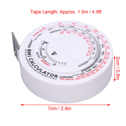 1.5m buntes Taillenband 7x7x2cm BMI Rad 1