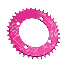 104BCD Crank Narrow Wide Chainring Metal Bike Circle-Pink 34T
