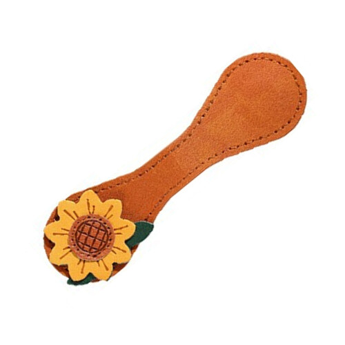 Sunflower Inspired Page Holder Soft Handcrafted Leather-1
