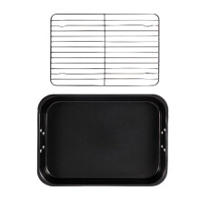 15Inch Turkey Roasting Tray Includes V-Shape Grill Kitchen