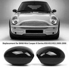 Paire de coques de rétroviseurs noires pour BMW Mini Cooper R50/R52/R53