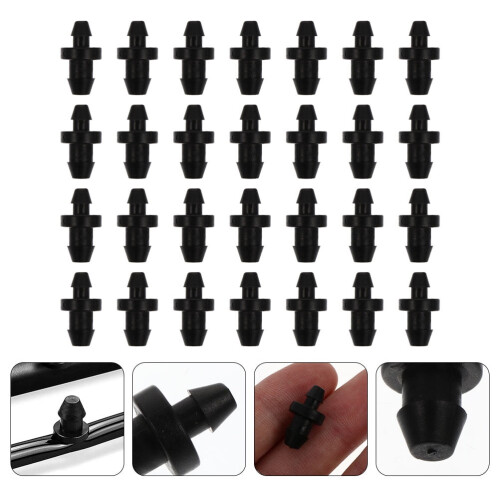 Bouchons d'extrémité d'irrigation en plastique noir 60 x 1/4 pouce