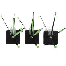 Kit de mecanismo de reloj que brilla en la oscuridad con manecillas