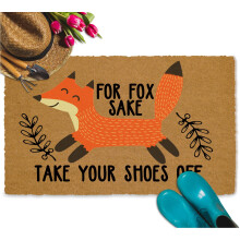 Preș de intrare For Fox Sake, 30x18 inci, covoraș de bun venit pentru interior și exterior