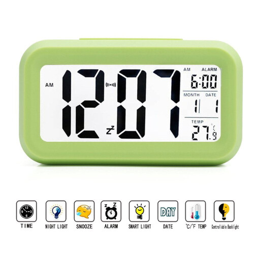 LINLIN Digital Alarm Clock with Backlight Snooze Calendar 1