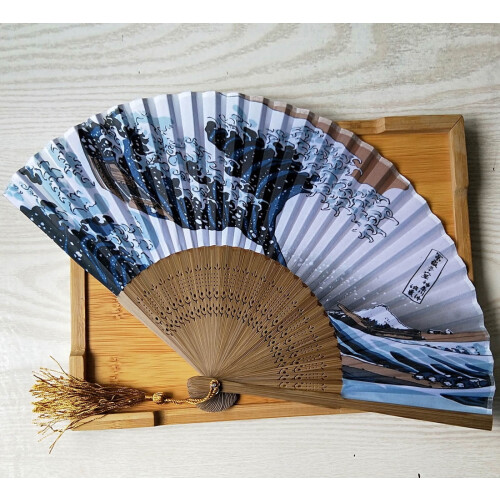 Japanischer Ukiyo-e-Handfächer, 1 Stück 1
