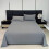 Hglyxoae Queen Size Plain Grey Bed Sheet 1
