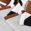 Football Pattern Flannel Throw Blanket Brown 100x130cm 5