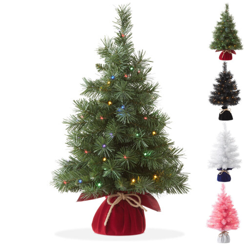 2ft Pre-Lit Artificial Mini Christmas Tree 1