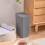 Aoujea Bathroom Trash Can with Lid – Plastic Wastebasket, 6