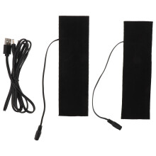 1Paire Chauffe-Pieds Électrique USB Portable En Tissu Noir
