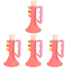 4Stk Kompaktes Plastik Horn Party Horn Rotes Spielzeug Für Fans