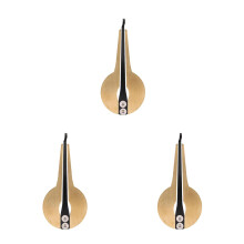 3Stk Mundharfe Metall Gold Runde Form Traditionelles Musikspielzeug