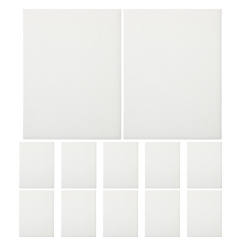 12Pcs Durable White Sponge Sheets for Flower Pressing Craft Projects