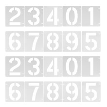 20Pcs Durable Pet Number Stencils for Crafts, Doors, Garage, and Walls