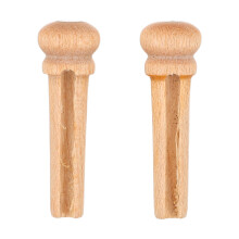 2Pcs Guitar Bridge Pins Maple Wood Acoustic Guitar String Holder Pegs