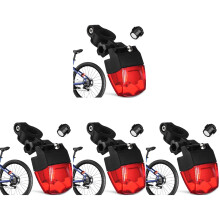 4St Fietsachterlicht Plastic Multi Met Schroefbevestiging Veiligheid