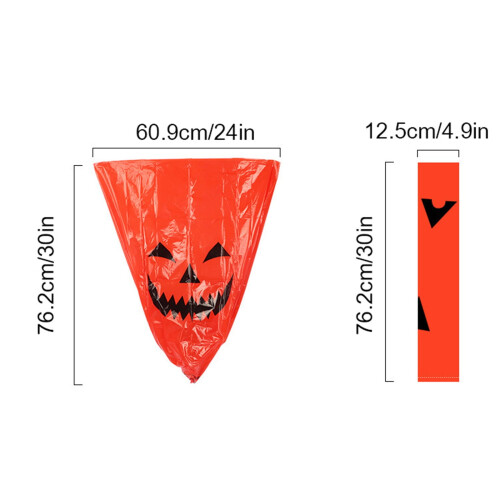Σακούλες απορριμμάτων Donemore για κολοκύθες Halloween, PE, 4 τεμάχια 2