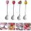 Set van 4 fruitvormige serveerlepels 6