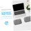Office Keyboard Elevator Desk Pad Wrist Rest 2 Pack Memory Foam Mouse Mats 3