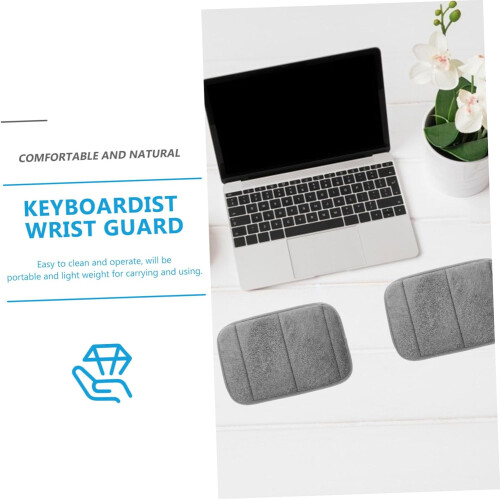 Office Keyboard Elevator Desk Pad Wrist Rest 2 Pack Memory Foam Mouse Mats 2
