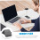 Office Keyboard Elevator Desk Pad Wrist Rest 2 Pack Memory Foam Mouse Mats 6