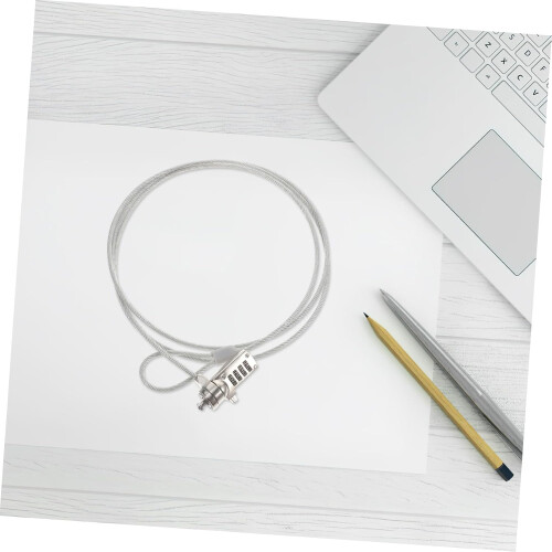 Wire Rope Laptop Lock 3.5mm Diameter 1.8m Length Universal Notebook Lock Security Cable Password Protection 1